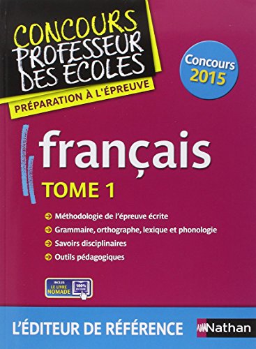 Français - Tome 1 - Epreuve écrite